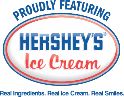 Proudly Featuring Hershey's Ice Cream